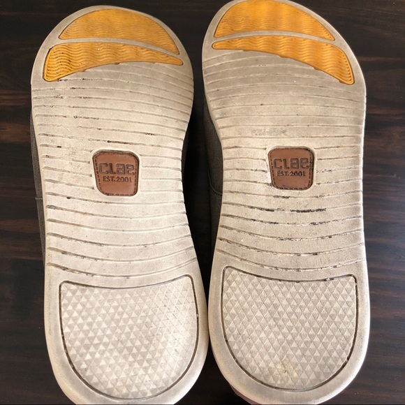 Clae Grey Strayhorn Textile Lace Up Shoes - 10 - Picture 7 of 8